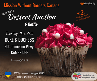 Dessert Auction Ducke & Duchess Cambridge Ontario Giving Tuesday