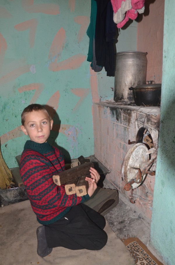 Small stoves are the only source of heat inside for many families